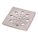 Ralo Grelha Inox Quadrado 10 2cm X 10 2cm Padrão Astra