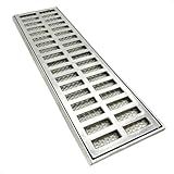Ralo Grelha Pluvial 15x100 Aluminio E Tela Anti Inseto 2 PeçAs De 15x50 