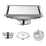 Ralo Inox Square Tampa Oculta Invisivel 15x15 Nao É Pvc