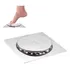 Ralo Inteligente Click P/ Banheiro Aço Inox Quadrado 15cm 