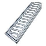 Ralo Linear 10x100 Cm Coleta Agua Pluvial Grelha Alum 