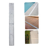 Ralo Linear 10x100 Cm Coleta Agua Pluvial Grelha Alum