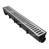 Ralo Linear 6x50 Alumínio Caixa Coletora Tela Anti Inset