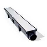 Ralo Linear 6x50 Grelha Inox Continuo Sifonado Cega Anti odo