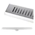 Ralo Linear 6x90 Inox Polido Vazado Sifonado Para Banheiro