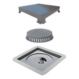 Ralo Linear Elleve Square Tampa Inox 10x10cm 7342