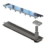 Ralo Linear Elleve Versatille Tampa Inox Polida 50cm Linear