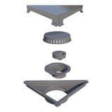 Ralo Linear Elleve Vertex Com Tampa Inox Escovada 5208