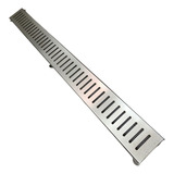 Ralo Linear Inox 10x100 Reforçado Com Aro Tela 2 Unidades