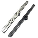 Ralo Linear Inox 70cm X 5cm Coletor Para Box De Banheiro Com Tela Anti Insetos
