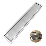 Ralo Linear Oculto Invisível Piso Embralumi Aço Inox 60x10cm