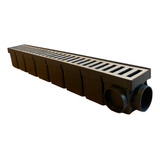 Ralo Linear Seca Piso 6x50 Cm Grelha Em Alumínio Fundido