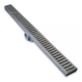 Ralo Linear Seca Piso Banheiro 5x70 Sifonado Inox Tela