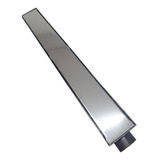 Ralo Linear Sifonado 6x50 Preta Grelha Lisa Inox Polido