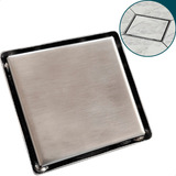 Ralo Oculto Inox 304 10x10 Tampa Invisível Ralo Quadrado Square 10 Cm Antiodor Banheiro Luxo Não É Pvc Dona D cor