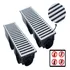 Ralo Oculto Linear Modular Com Tela Anti Insetos 15x100  2 Peças 15x50  Grelha Pluvial Em Alumínio Grelhas Brasil