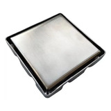 Ralo Oculto Quadrado Duplo 10x10cm Inox