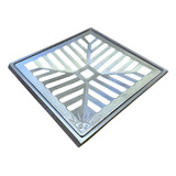 Ralo Pluvial Alumínio Côncavo 20x20 Grelha C Suporte