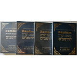 Rambam 4 Volumes Maimônides Sefer Mishné Torá Judaico De Lubavitch Editora Editora Lubavitch Capa Dura Em Português 2020