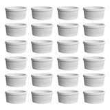 Ramekim 200ml Finger Foods Kit Com 24 Cor Branco Porcelana