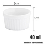 Ramekin Canelado Porcelana 40ml