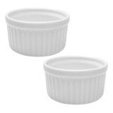 Ramekin Porcelana Canelado 40ml Molheira Recipiente Pequeno