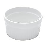 Ramequim De Porcelana Classic Branco 10cm X 5cm Lyor