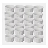 Ramequin 30ml Kit 24 Peças Porcelana Branco Molho Promoção