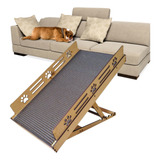Rampa Escada Pet Cachorro Até 20 Kg Regula 27 A 50 Cm Altura