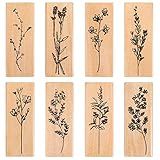 Rancco Carimbos De Borracha Para Artesanato 8 Peças De Carimbos De Madeira Montados Vintage Flor Conjunto De Carimbos De Tinta Decorativa Para Artesanato Faça Você Mesmo Diário Cartas Scrapbooking Confecção De Cartões Dia Dos Namorados 6 6 X 2 5 X 2 0 Cm