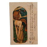 Raphael Kirchner Cartão Postal Antigo Original Circulado