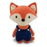 Raposa De Pelúcia Plush 30cm Cor Azul