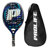 Raquete Beach Tennis 100 Carbono 3k Kit Prolife Holográfica