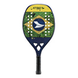 Raquete Beach Tennis Atrio Es449 Carbon Cor Azul