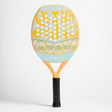 Raquete Beach Tennis Btr 500 Fibra De Vidro Sandever Cor Laranja