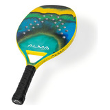 Raquete Beach Tennis Carbono 3k Areiamix Alma Genius Cor Verde