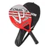 Raquete Beach Tennis Carbono Camewin Cores Modelos   Estojo Cor Branco