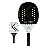 Raquete Beach Tennis Kona Maddox Black And White Grip Bola