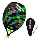 Raquete Beach Tennis Predator Shark 22mm Carbono 3k Brinde