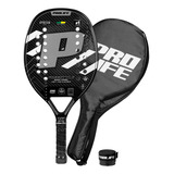 Raquete Beach Tennis Pro Original Fibra Carbono Prolife