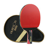 Raquete Classineta Tenis Mesa 5 Estrelas Ofensiva 3 Bolas Cor Vermelho preto Tipo De Cabo Cs chinês 