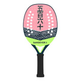Raquete De Beach Tennis Btr 560 Mix Fibra De Vidro E Carbono Cor Coral