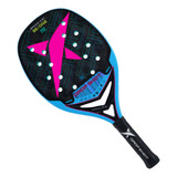 Raquete De Beach Tennis Drop Shot Bronco 1 0 Bt Greta Giusti Cor Azul Preto E Rosa