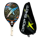 Raquete De Beach Tennis Power 3 0 Carbono 3k Drop Shot 2023 Cor Preto E Laranja
