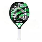 Raquete De Beach Tennis Shark Predator Adulto   22mm Cor Verde   Brindes