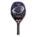 Raquete De Beach Tennis Vision Gold Carbon Titanium 2025