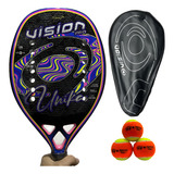Raquete De Beach Tennis Vision Unika 2024 Carbono 3k