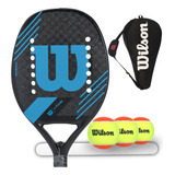 Raquete De Beach Tennis Wilson K Power Carbono 12k Brindes