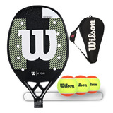 Raquete De Beach Tennis Wilson K Tour 3k kevlar Brindes