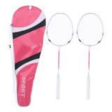 Raquete De Fibra De Badminton Em